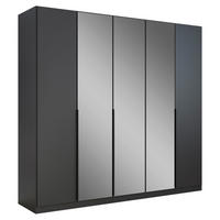 DREHTÜRENSCHRANK in Grau  - Grau, Modern, Holzwerkstoff/Metall (226/210/54cm) - Rauch Möbel