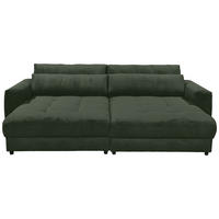 NAGY KANAPÉ textil, faalapú anyag sötétzöld  - fekete/sötétzöld, Konventionell, műanyag/faalapú anyag (292/90/194cm) - MID.YOU
