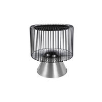 POMOĆNI STOLIĆ crna, srebrne boje  metal, kamen   - srebrne boje/crna, Basics, kamen/metal (51/51/56,5cm) - Kayoom