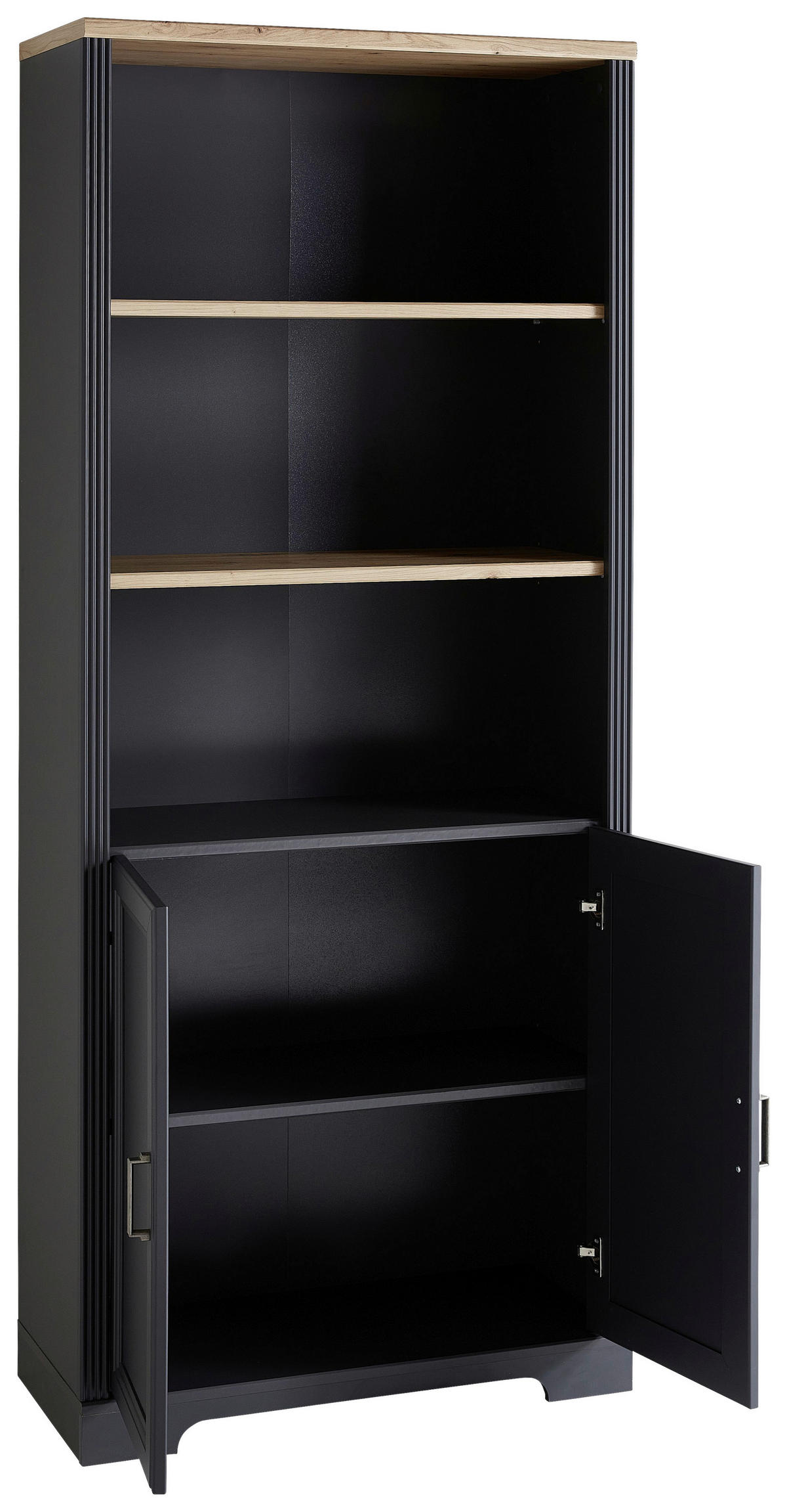 AKTENSCHRANK 86/204/38 cm  - Graphitfarben/Eiche Artisan, KONVENTIONELL, Holzwerkstoff (86/204/38cm) - Carryhome