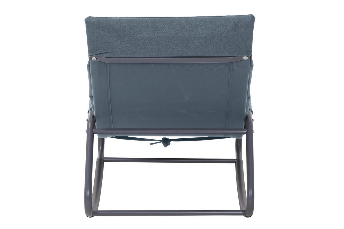 GARTEN-RELAXLIEGE 57/81/143 cm  - Blaugrau, KONVENTIONELL, Kunststoff/Textil (57/81/143cm) - Siena Garden