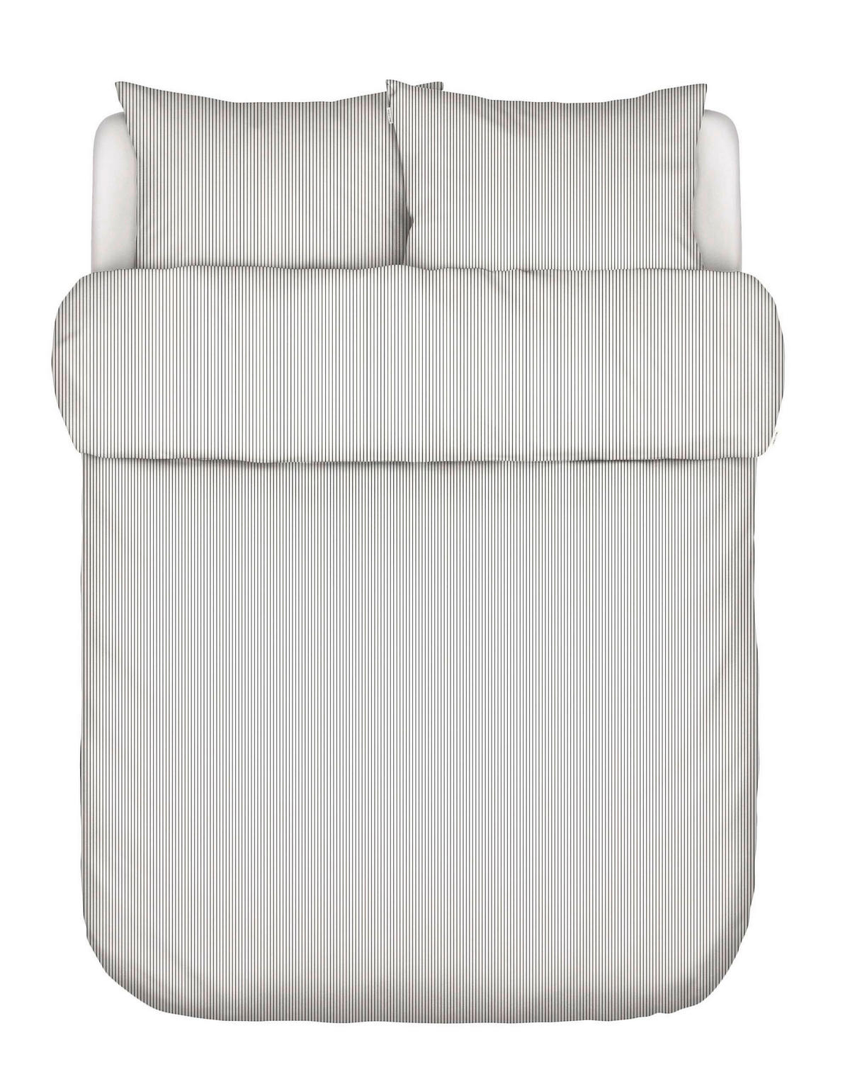 BETTWÄSCHE Classic Fine Stripe Leinenoptik 200/200 cm  - Anthrazit, KONVENTIONELL, Textil (200/200cm) - Marc O'Polo