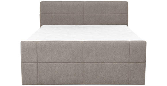 BOXSPRINGBETT 180/200 cm  in Taupe  - Taupe, KONVENTIONELL, Textil (180/200cm) - Carryhome