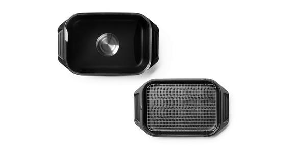 BRÄTER  - Klar/Schwarz, Basics, Glas/Metall (34,5/24,5/12,2cm) - Homeware Profession.