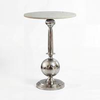  i sten 40/40/57 cm  - silver, Design, metall/sten (40/40/57cm) - Livetastic
