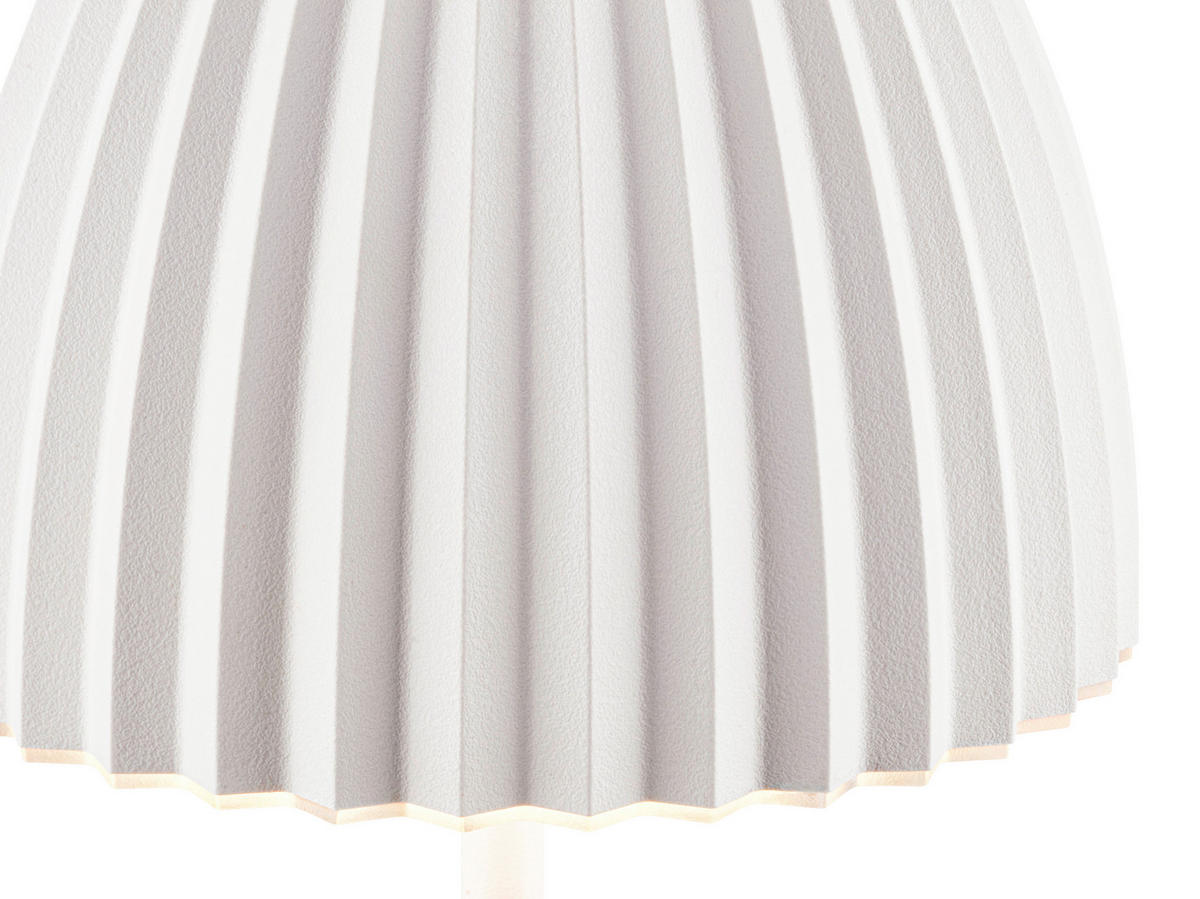 AKKU-TISCHLEUCHTE 14,5/36,5 cm  - Weiß, Basics, Kunststoff/Metall (14,5/36,5cm)