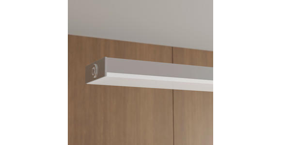 LED-HÄNGELEUCHTE 115/13/200 cm  - Alufarben, Basics, Kunststoff/Metall (115/13/200cm) - Novel