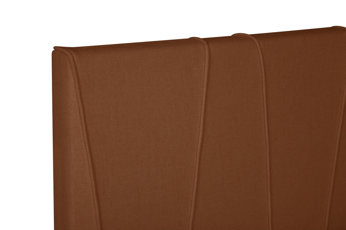 BOXSPRING-ÁGY 180/200 cm  terrakotta  - fekete/terrakotta, Modern, textil (180/200cm) - MID.YOU