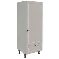 GERÄTEUMBAUSCHRANK 60/168/58 cm  in Grau  - Schwarz/Grau, MODERN, Holzwerkstoff/Metall (60/168/58cm) - Nobilia
