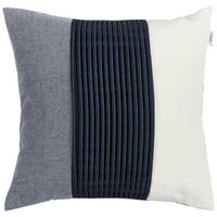 DEKORATIVNA JASTUČNICA 45/45 cm  - siva/bela, Osnovno, tekstil (45/45cm) - Schöner Wohnen