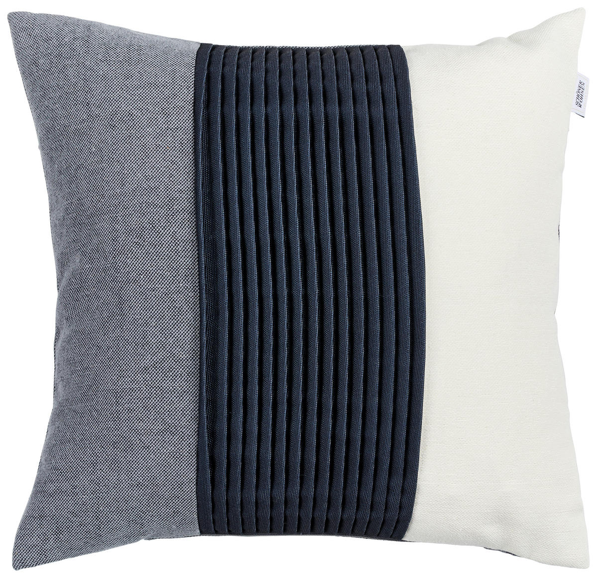 DEKORATIVNA JASTUČNICA 45/45 cm  - siva/bela, Osnovno, tekstil (45/45cm) - Schöner Wohnen