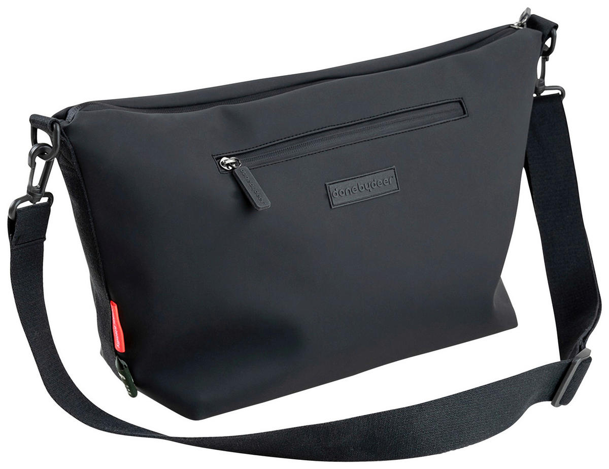 WICKELTASCHE  - Schwarz, Basics, Kunststoff/Textil (44/14/25cm)