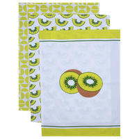 SET KUHINJSKIH KRP  FRUITS  50/70 cm       zelena, bela  - zelena/bela, Konvencionalno, tekstil (50/70cm) - Esposa