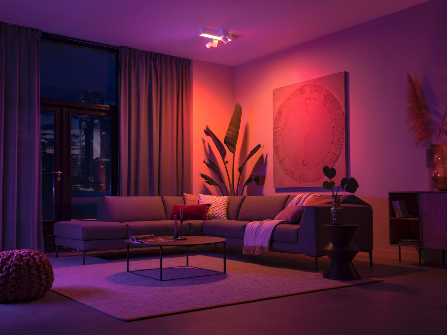 LED-DECKENLEUCHTE Centris 40,8/33,7/12,7 cm   - Weiß, Design, Metall (40,8/33,7/12,7cm) - Philips HUE