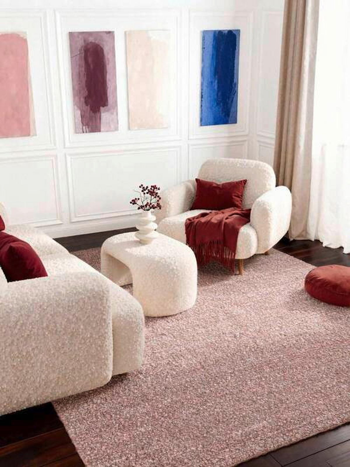 WEBTEPPICH 120/170 cm Notting Hill Altrosa rechteckig  - Altrosa, Basics, Textil (120/170cm) - Ted Baker