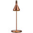 TISCHLEUCHTE - Kupferfarben, Design, Holz/Metall (20/57cm)