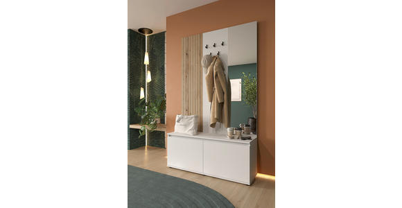 GARDEROBE  in 120/200/36,6 cm  - Eichefarben/Weiß, KONVENTIONELL, Holzwerkstoff (120/200/36,6cm) - Carryhome