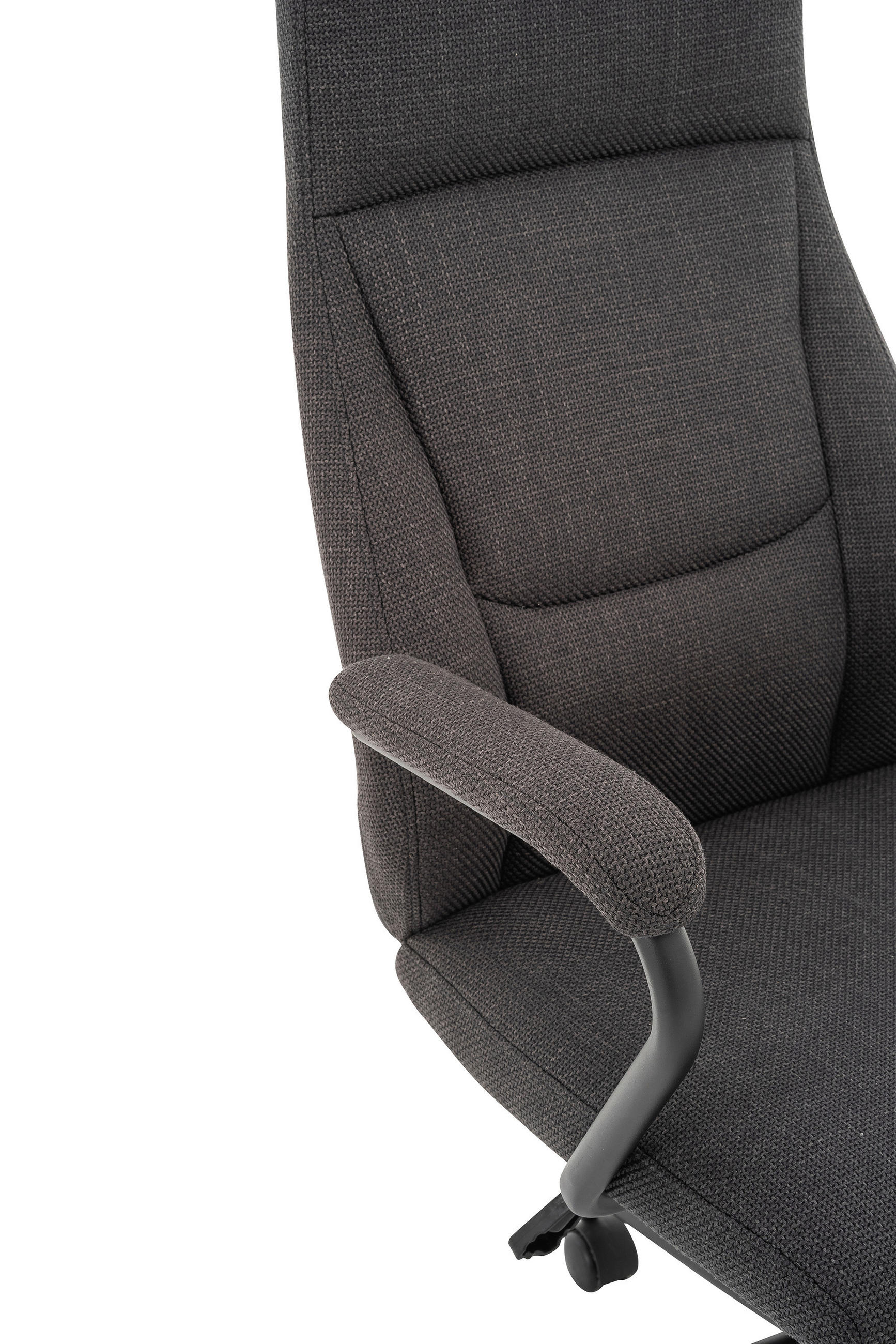 CHEFSESSEL Webstoff Anthrazit, Schwarz  - Anthrazit/Schwarz, MODERN, Kunststoff/Textil (60/106-114/65cm) - MID.YOU