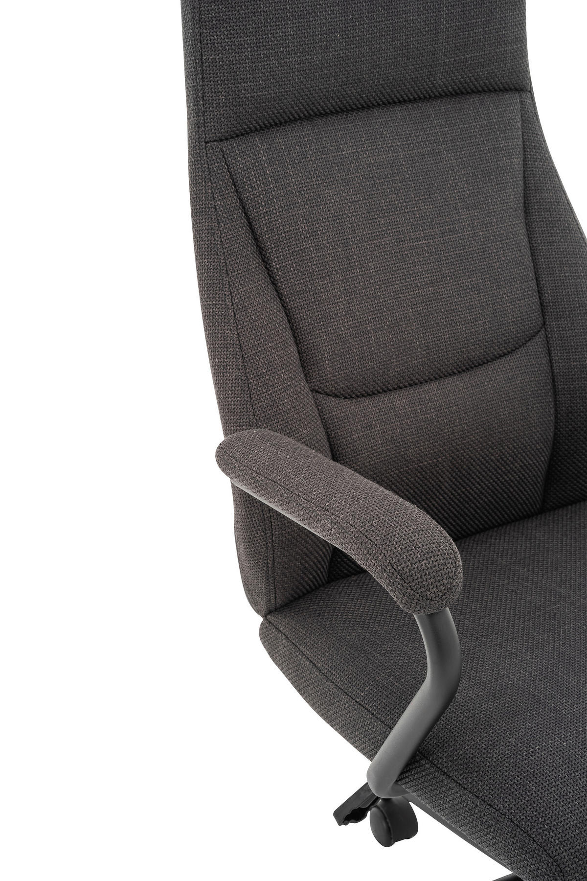 CHEFSESSEL Webstoff Anthrazit, Schwarz  - Anthrazit/Schwarz, MODERN, Kunststoff/Textil (60/106-114/65cm) - MID.YOU