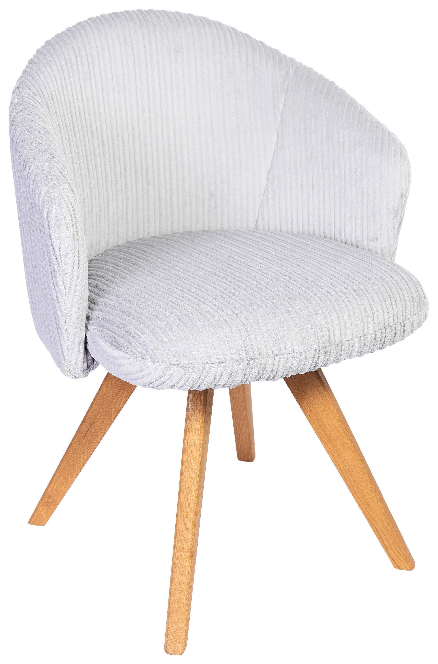 ARMLEHNSTUHL - Eichefarben/Hellgrau, KONVENTIONELL, Holz/Textil (64/58/59cm) - Stylife