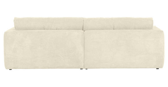 BIGSOFA Cord Beige  - Beige/Schwarz, KONVENTIONELL, Kunststoff/Textil (260/66/115cm) - Carryhome