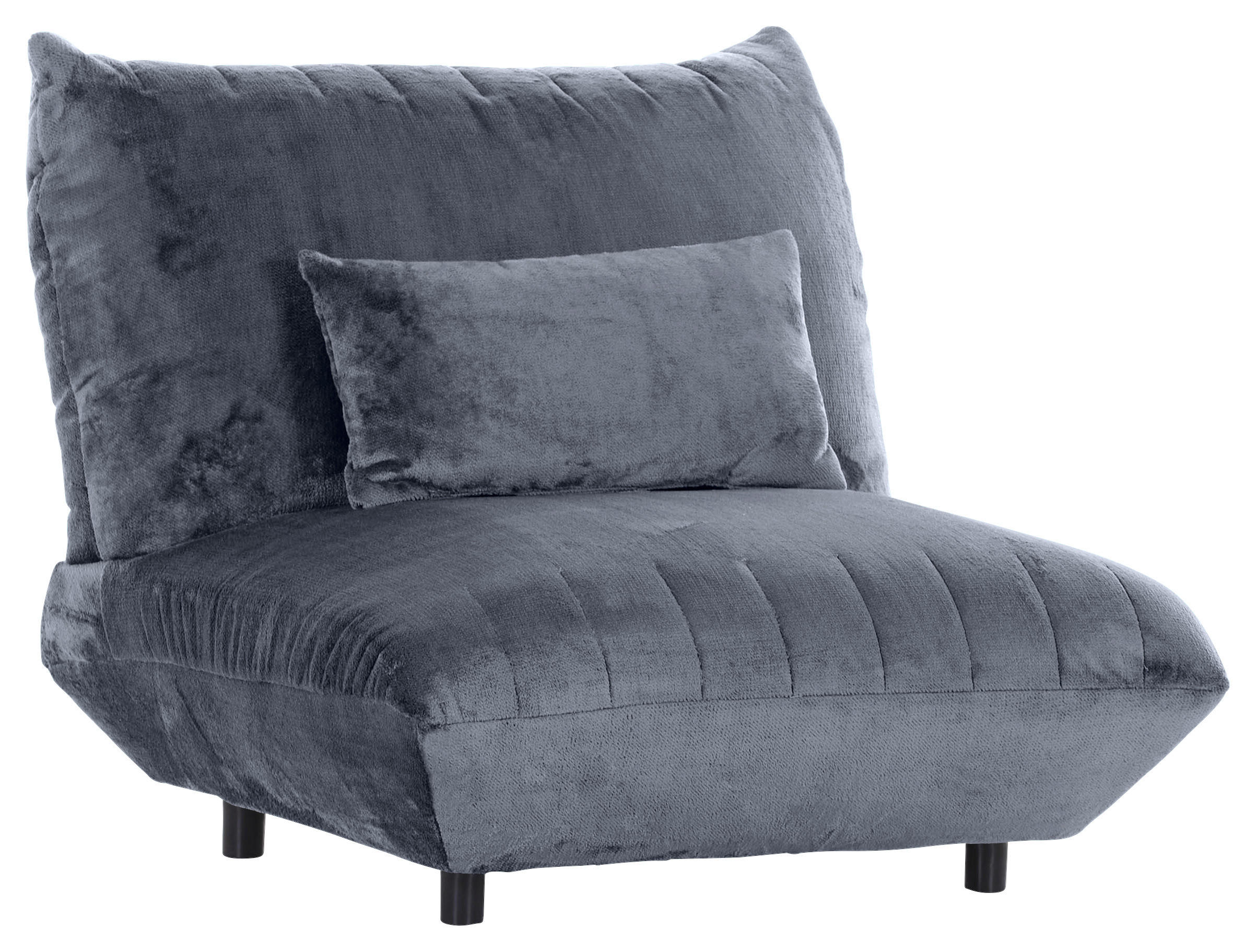 FÅTÖLJ i textil blågrå  - blågrå/svart, Klassisk, textil/plast (100/86/100cm) - MID.YOU