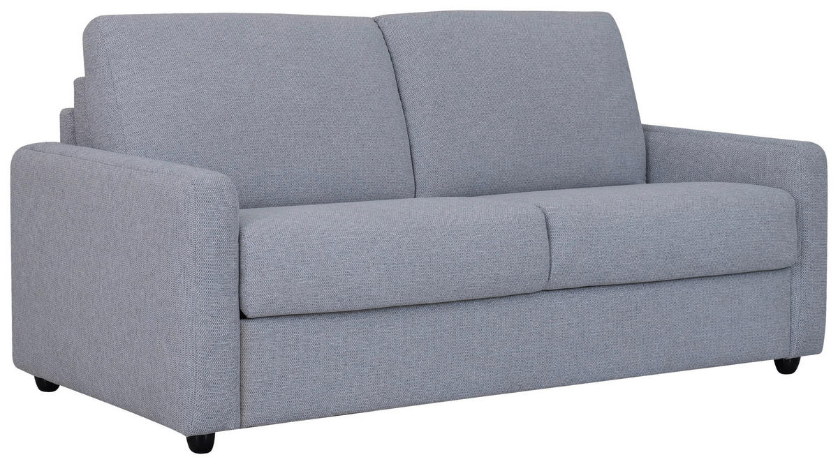 SCHLAFSOFA Webstoff Grau  - Schwarz/Grau, KONVENTIONELL, Kunststoff/Textil (191/90/100cm) - Livetastic
