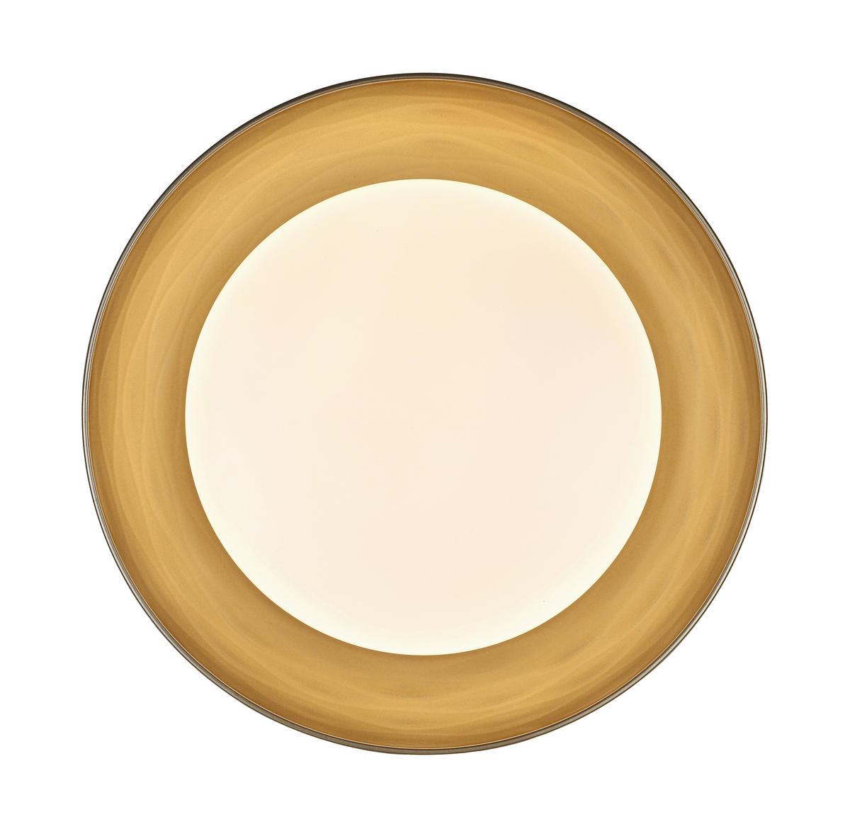 DECKENLEUCHTE 48/10 cm  - Goldfarben/Schwarz, Trend, Kunststoff/Metall (48/10cm) - Collett's Monde
