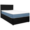 BOXBETT 120/200 cm  in Schwarz, Hellblau  - Schwarz/Hellblau, KONVENTIONELL, Holz/Holzwerkstoff (120/200cm) - MID.YOU
