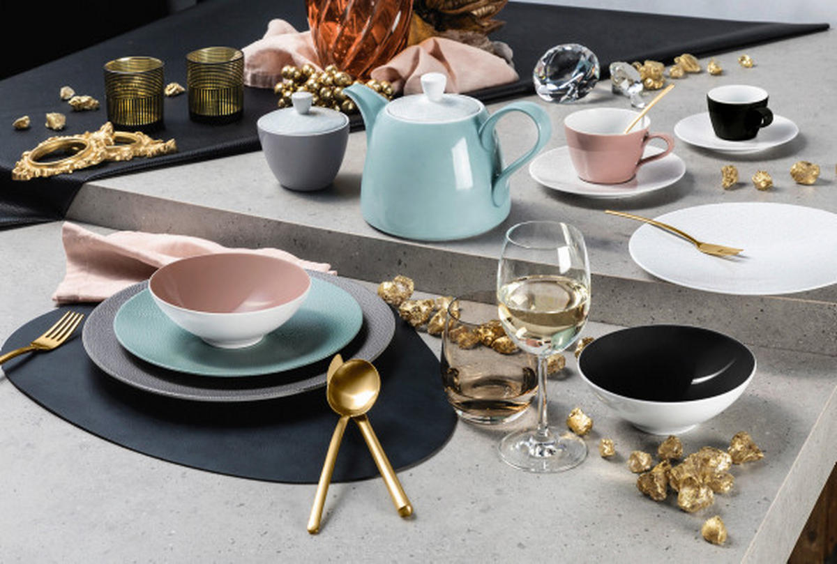 ESPRESSO-UNTERTASSE Life Fashion Glamorous Black 13,5 cm  - Schwarz, Design, Keramik (13,5cm) - Seltmann Weiden