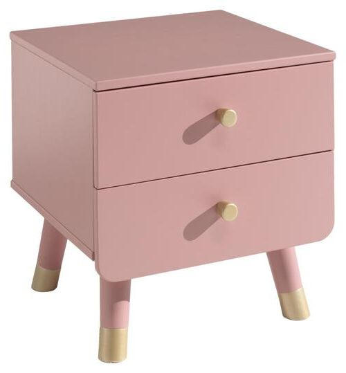 KINDERNACHTSCHRANK Rosa  - Goldfarben/Rosa, KONVENTIONELL, Kunststoff (43/45,20/40cm) - MID.YOU