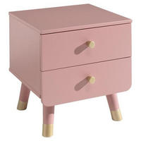KINDERNACHTSCHRANK Rosa  - Goldfarben/Rosa, KONVENTIONELL, Holzwerkstoff/Kunststoff (43/45,20/40cm) - MID.YOU