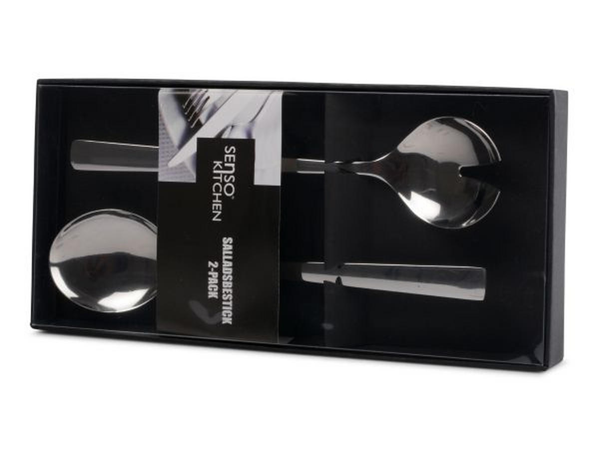 SALLADSBESTICK - stålfärgad, Basics, metall (24,3cm)
