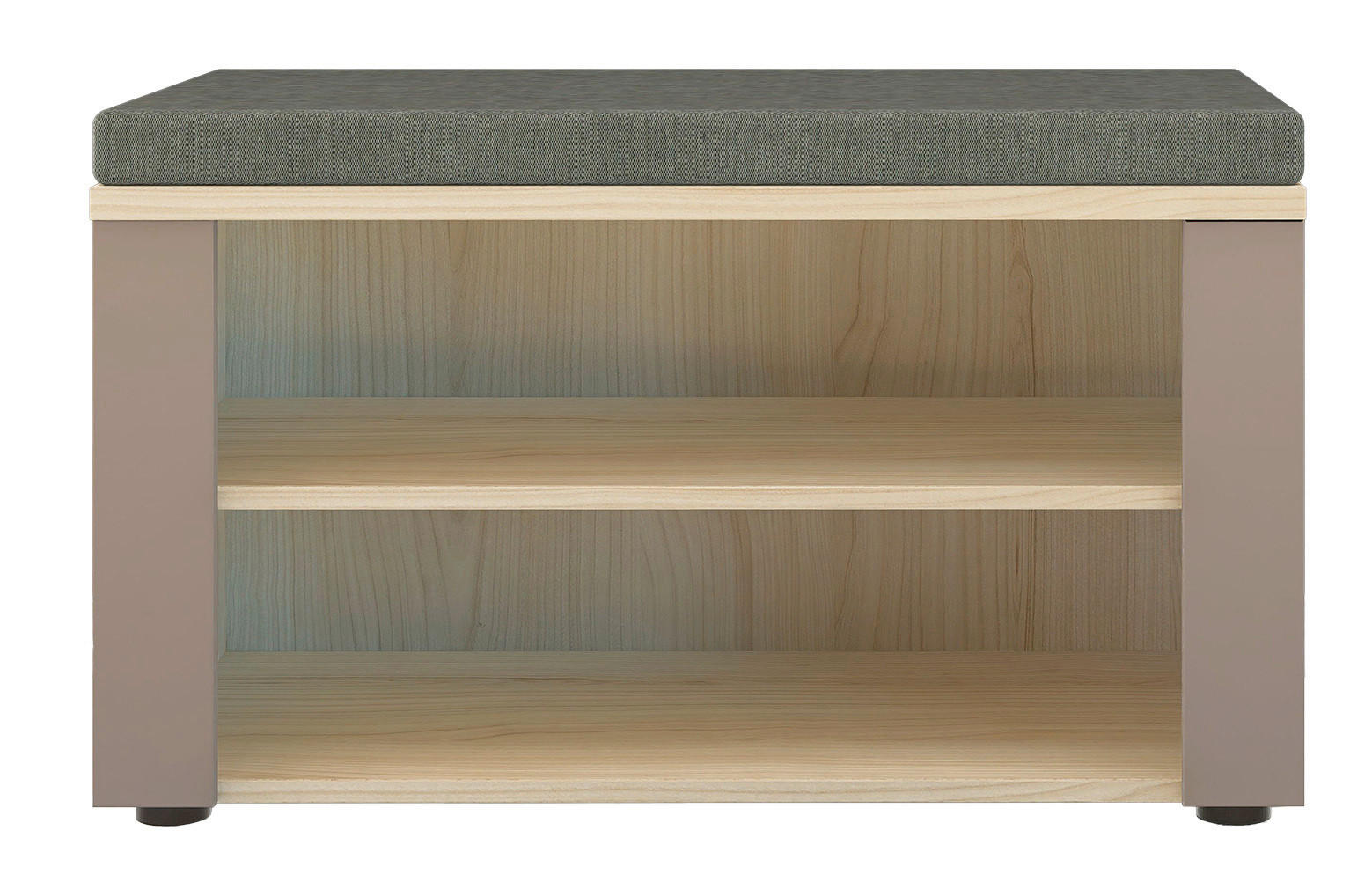 LAVICA DO PREDSIENE, 80/48/38 cm - čierna/farba duba, Design, kompozitné drevo (80/48/38cm) - Voleo