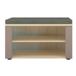 GARDEROBENBANK  in 80/48/38 cm  - Taupe/Eichefarben, Design, Holzwerkstoff/Kunststoff (80/48/38cm) - Voleo