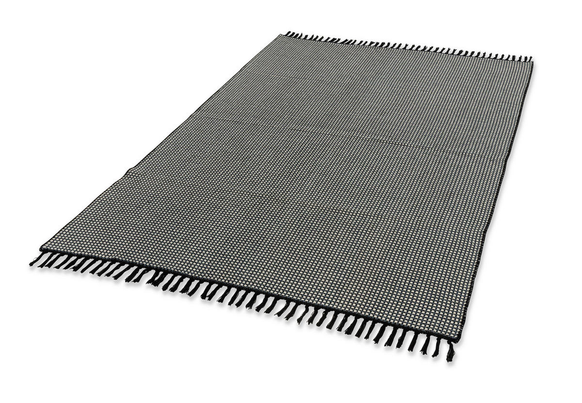 WEBTEPPICH 80/150 cm Cottage Schwarz  - Schwarz, Design, Textil (80/150cm) - Schöner Wohnen