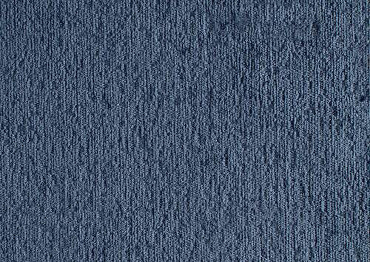 HOCKER in Textil Dunkelblau  - Silberfarben/Dunkelblau, Design, Kunststoff/Textil (142/46/100cm) - Carryhome