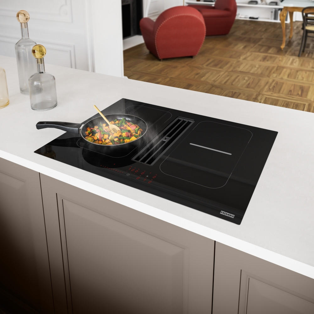 KOCHFELD-DUNSTABZUG-KOMBI 3400705229  - Basics, Glas/Metall (70/52/23cm) - Franke