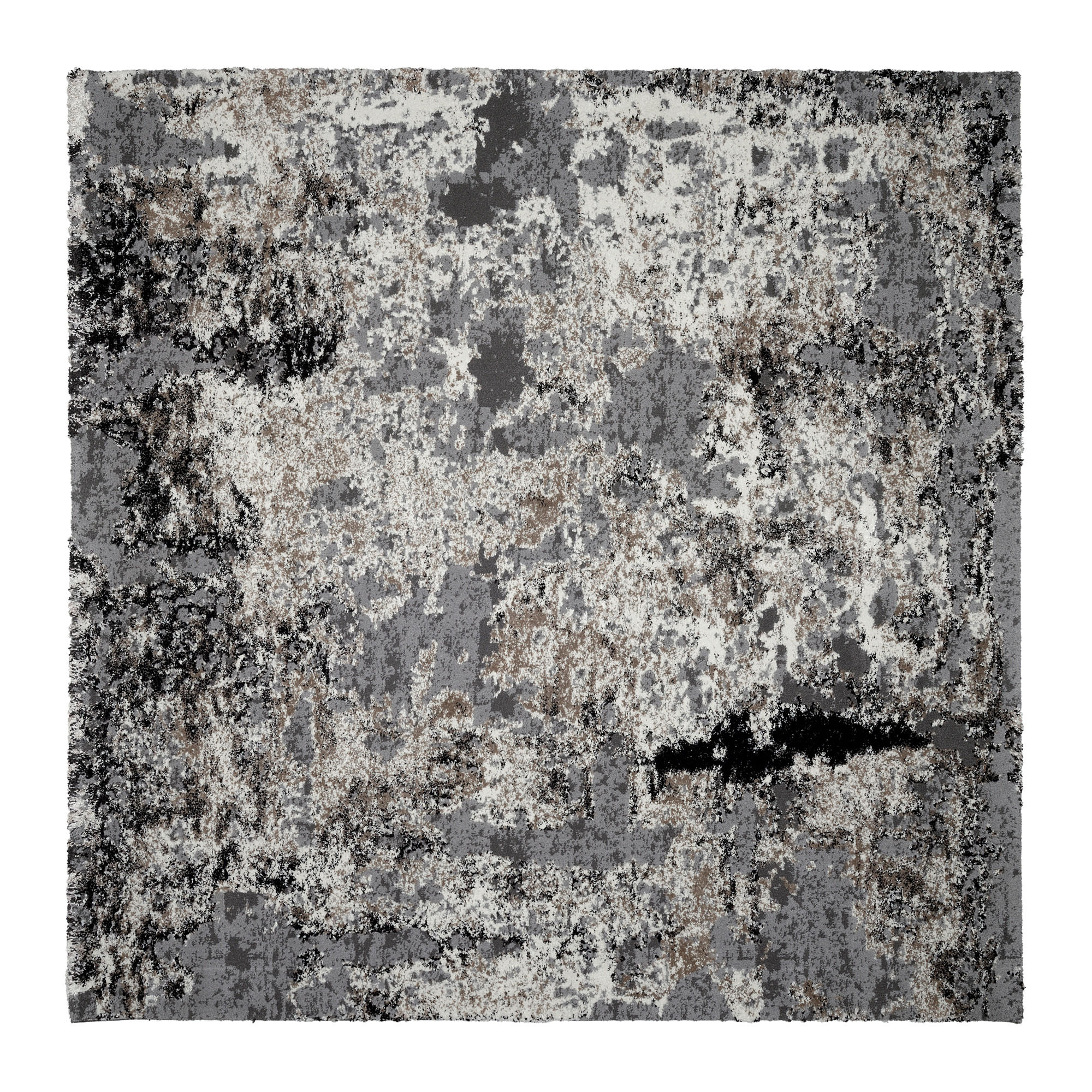 Webteppich Hellgrau Timeline Quantum 200x200 Cm Hellgrau  200/200 cm 