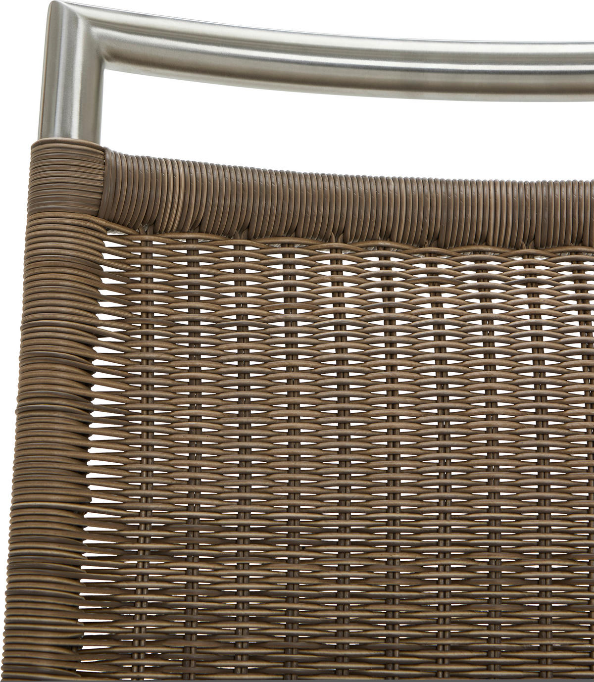SCHWINGSTUHL  in Edelstahl, Stahl matt, Struktur  - Hellbraun/Edelstahlfarben, Design, Kunststoff/Metall (44/96/64cm) - Valdera
