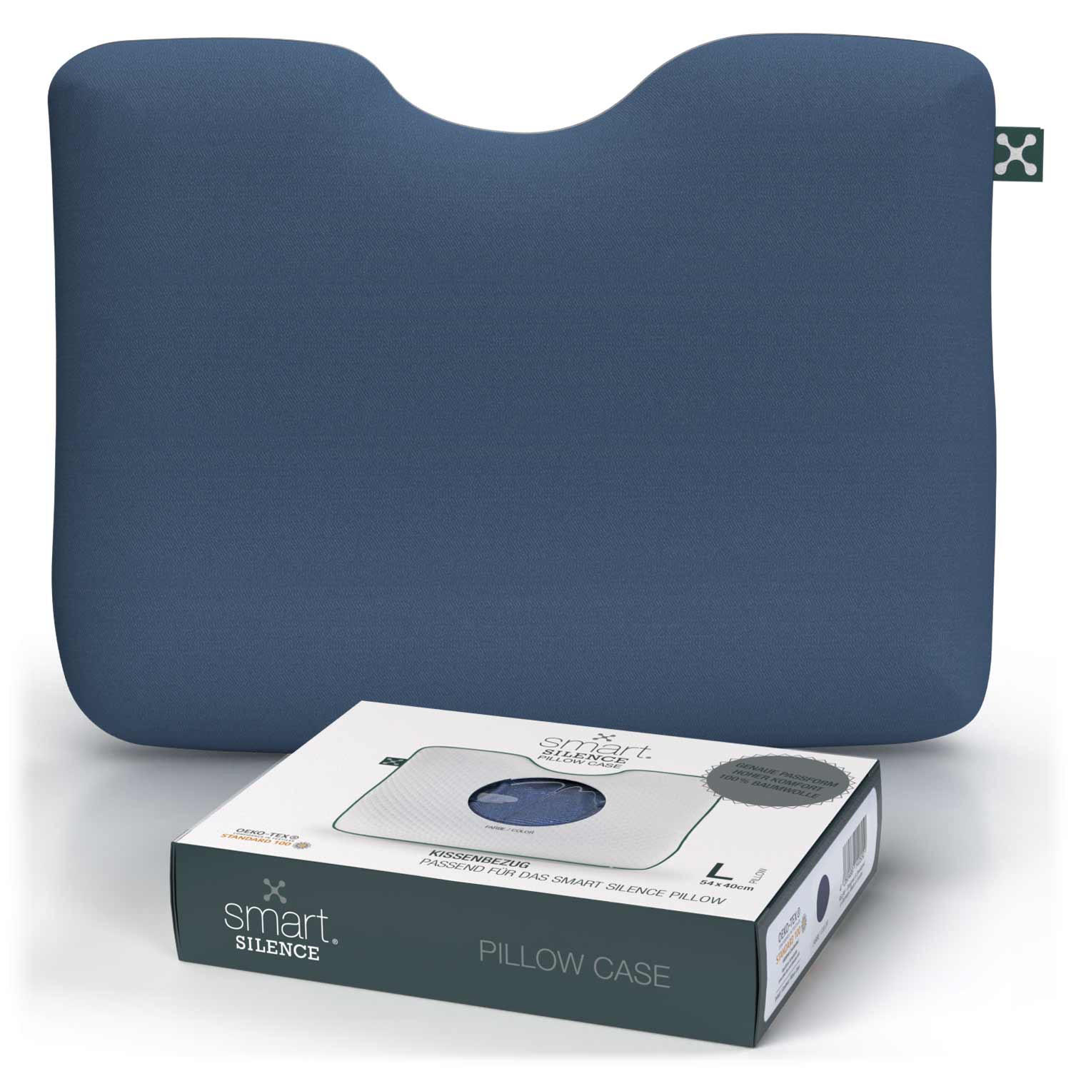 Smartsleep Nackenkissenbezug Silence Dunkelblau 54x40 cm