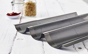 BAGUETTE-BLECH - Schwarz, KONVENTIONELL, Metall (28/38,5/4cm) - Birkmann