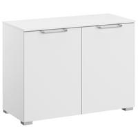 KOMMODE 80/61/42 cm Weiss  - Weiss/Silberfarben, Design, Holzwerkstoff/Kunststoff (80/61/42cm) - Novel