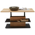 COUCHTISCH in Holz, Metall 120/70/47,6-66,9 cm  - Wildeiche/Schwarz, Natur, Holz/Metall (120/70/47,6-66,9cm) - Valnatura