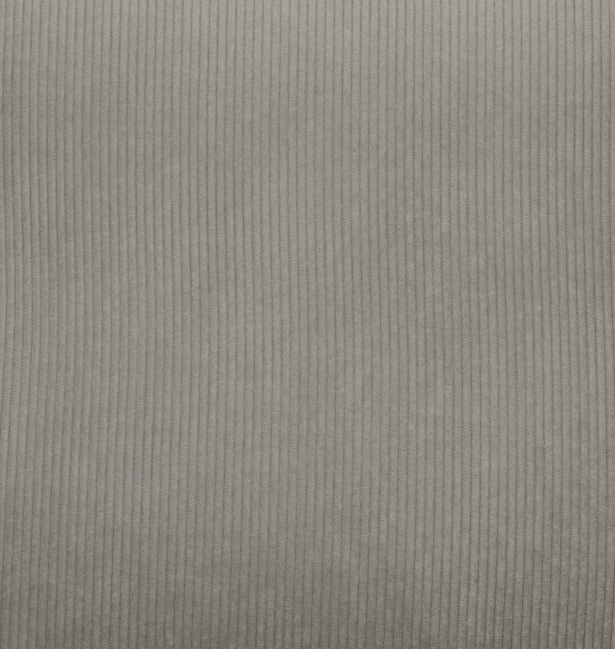 ECKSOFA inkl. Funktionen Hellgrau Cord  - Hellgrau/Schwarz, Design, Kunststoff/Textil (265/182cm) - Stylife