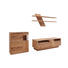 WOHNWAND in Buchefarben - Edelstahlfarben/Buchefarben, Natur, Glas/Holz (304/200/53,7cm) - Valnatura WOHNWAND in Buchefarben - Edelstahlfarben/Buchefarben, Natur, Glas/Holz (304/200/53,7cm) - Valnatura