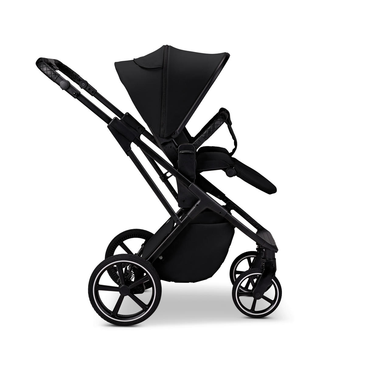 KOMBIKINDERWAGEN  Ciao  onyx  - Schwarz, Basics, Textil (116/57/94cm) - Moon