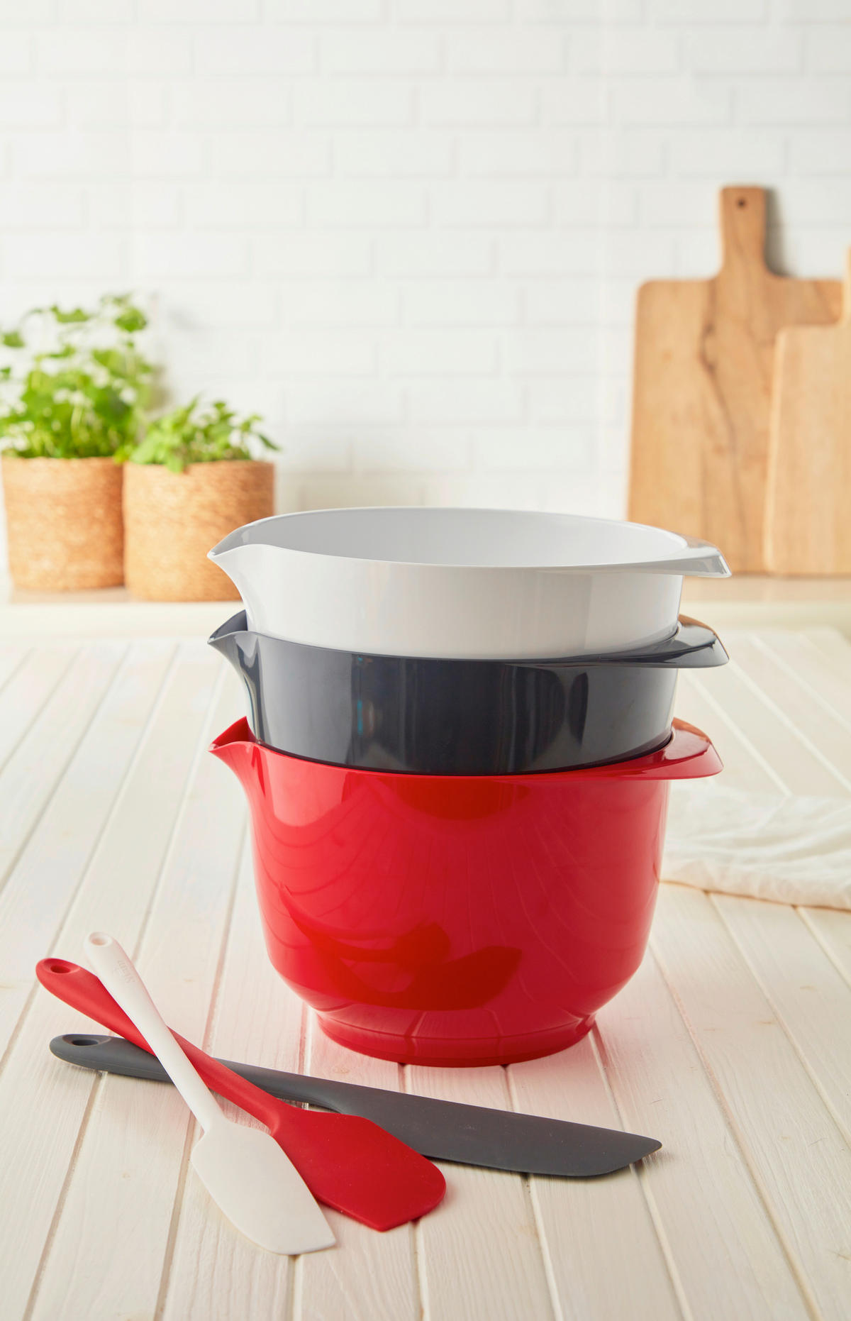 RÜHRSCHÜSSEL - Rot, Basics, Kunststoff (24/14/20cm) - Birkmann