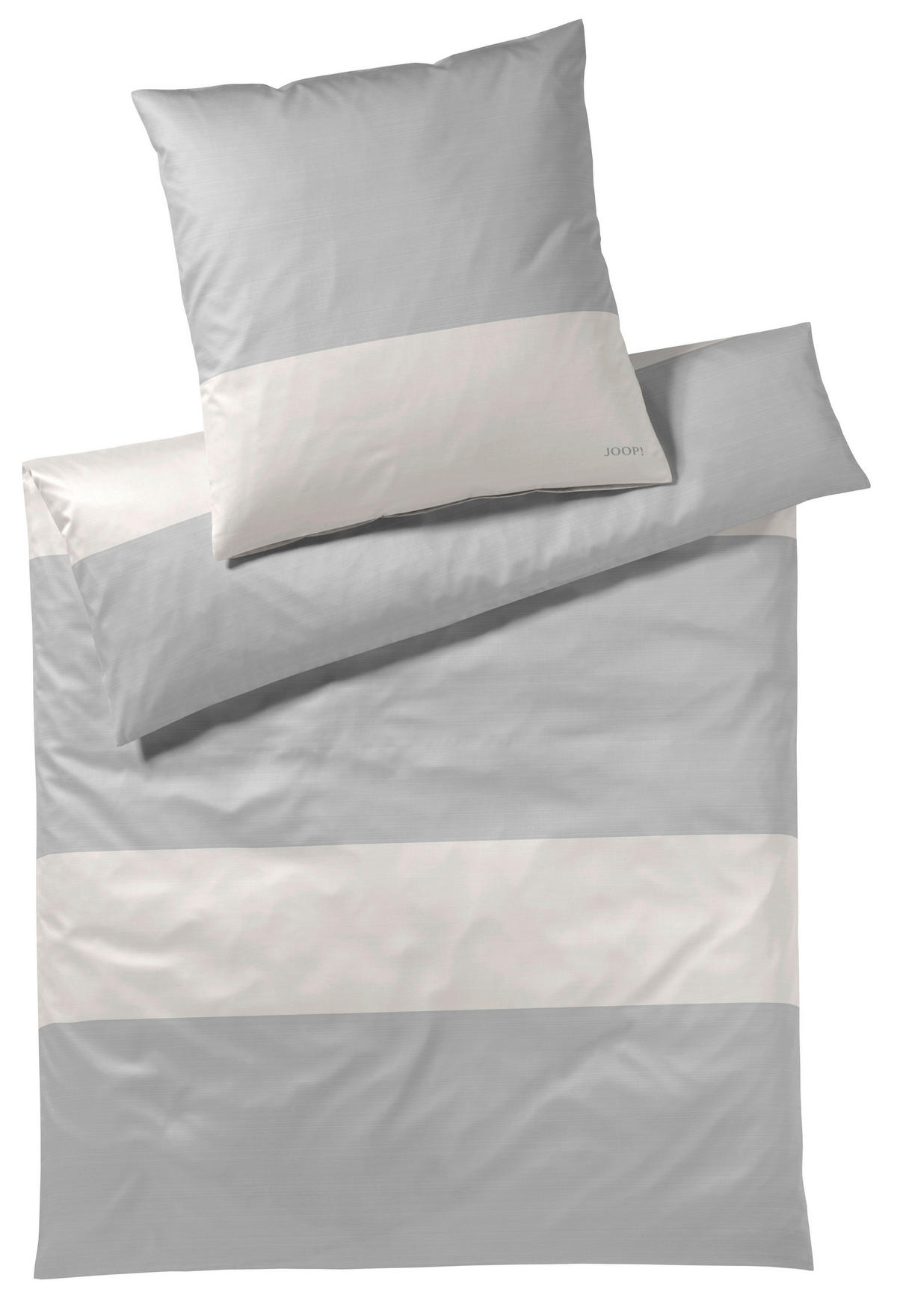 POVLEČENÍ, makosatén, šedá, 140/200 cm  - šedá, Design, textil (140/200cm) - Joop!