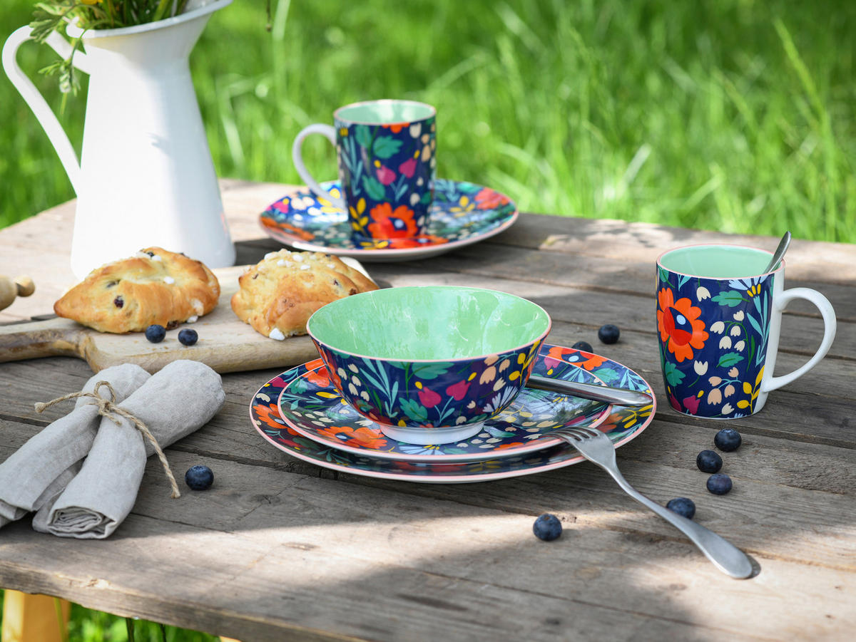 TAFELSERVICE Folklore 12-teilig  - Multicolor, Design, Keramik - Creatable
